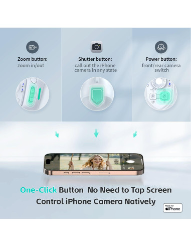 Estabilizador de Cardán MOGO para iPhone 16 Pro Max - Seguimiento 360