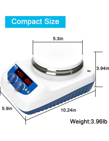 Placa Calentadora Digital ONiLAB 28cm con Agitador 3000mL
