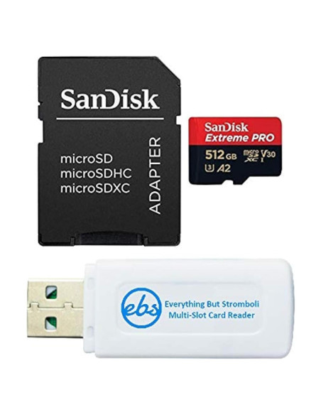 SanDisk 512GB microSD Extreme PRO con Adaptador y Lector