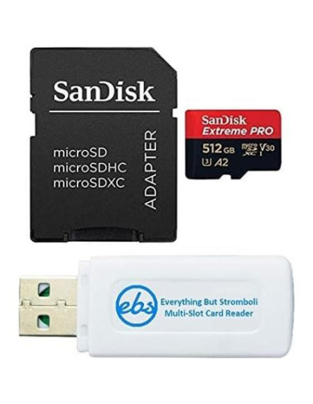 SanDisk 512GB microSD Extreme PRO con Adaptador y Lector