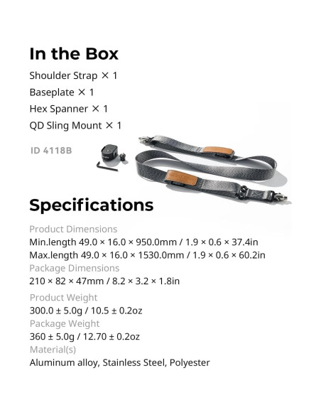 Correa de Hombro SmallRig 4118-SR para Gimbal DJI RS2/RS3