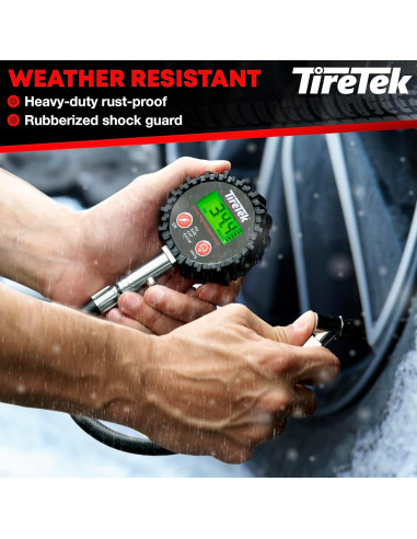 Medidor Digital de Presión de Neumáticos TIRETEK 200 PSI