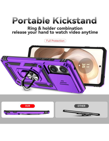 Funda Protectora Motorola Edge 2025 PUSHIMEI Grado Militar