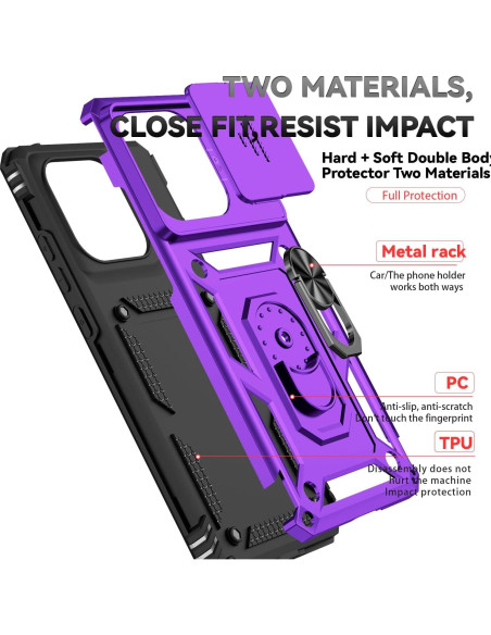 Funda Protectora Motorola Edge 2025 PUSHIMEI Grado Militar Funda Protectora Motorola Edge 2025 PUSHIMEI Grado Militar