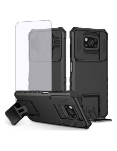 Funda Protectora para Xiaomi Poco X3 NFC/Pro con Soporte y Protector