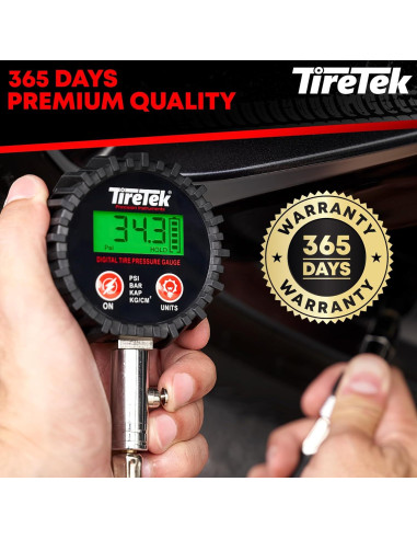 Medidor Digital de Presión de Neumáticos TIRETEK 200 PSI