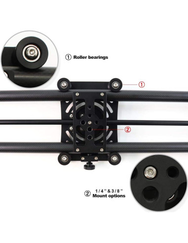 Slider Motorizado KONOVA P1 de Carbono 60cm para Timelapse