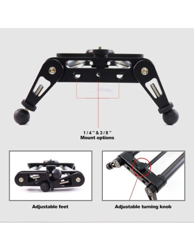 Slider Motorizado KONOVA P1 de Carbono 60cm para Timelapse