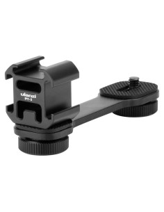 Soporte Triple de Zapata Fría ULANZI PT-3 para Micrófono y Luz LED