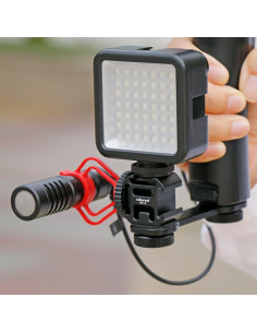 Soporte Triple de Zapata Fría ULANZI PT-3 para Micrófono y Luz LED 2