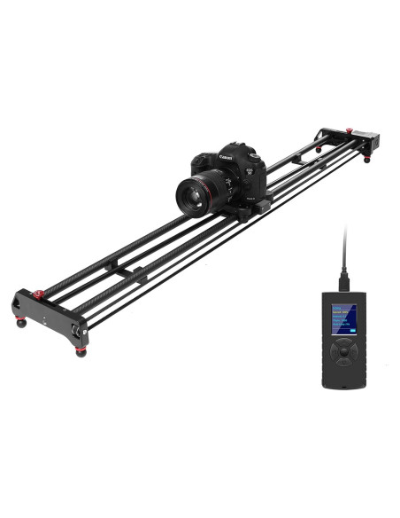 Deslizador de cámara motorizado GVM 120cm fibra de carbono