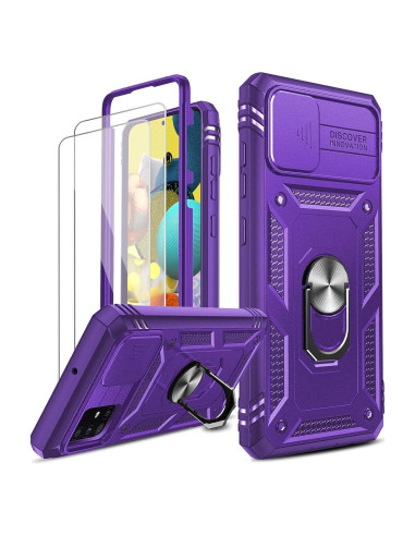 Funda LeYi para Samsung Galaxy A51 con Soporte y Protector