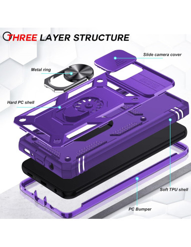 Funda LeYi para Samsung Galaxy A51 con Soporte y Protector