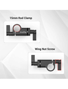 Abrazadera de Varilla 15mm a 90 SMALLRIG 2069 Aluminio 2