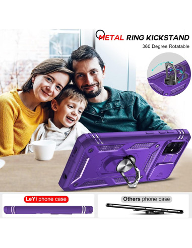 Funda LeYi para Samsung Galaxy A51 con Soporte y Protector