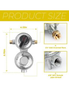 Regulador de Propano SyunsXoon 2 Etapas 190,000 BTU 2