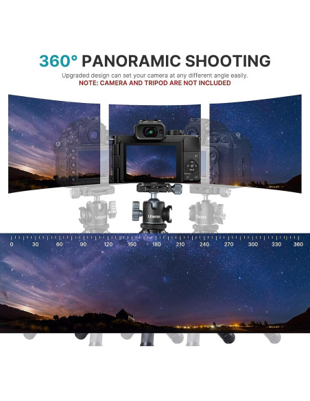 Cabezal de Bola ULANZI U-80L para Trípode - Rotación 360