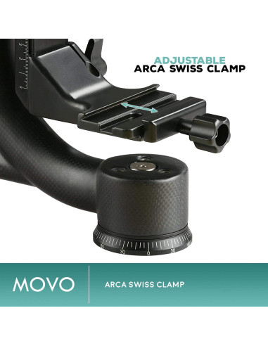Cabezal de trípode Movo GH800 MKII fibra de carbono 15 kg