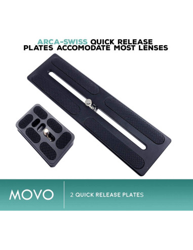 Cabezal de trípode Movo GH800 MKII fibra de carbono 15 kg