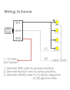 Atenuador de luz 12V Obeaming PWM para RV y barcos 2