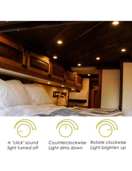 Atenuador de luz 12V Obeaming PWM para RV y barcos