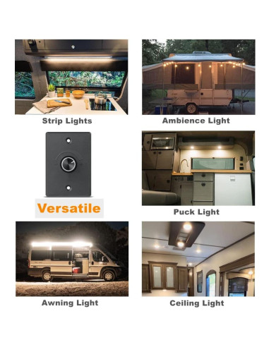 Atenuador de luz 12V Obeaming PWM para RV y barcos