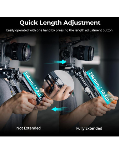 Adaptador de brazo de extensión SmallRig 5206 para rig de hombro