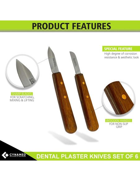 Cuchillo Dental Fahenstock 6 Pcs Acero Inoxidable