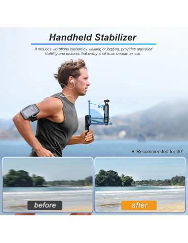 Estabilizador de Mano STARTRC para DJI Pocket 3 con Funda