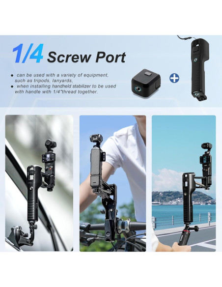 Estabilizador de Mano STARTRC para DJI Pocket 3 con Funda