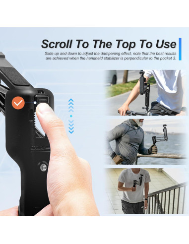 Estabilizador de Mano STARTRC para DJI Pocket 3 con Funda