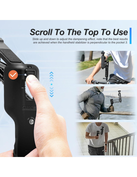 Estabilizador de Mano STARTRC para DJI Pocket 3 con Funda