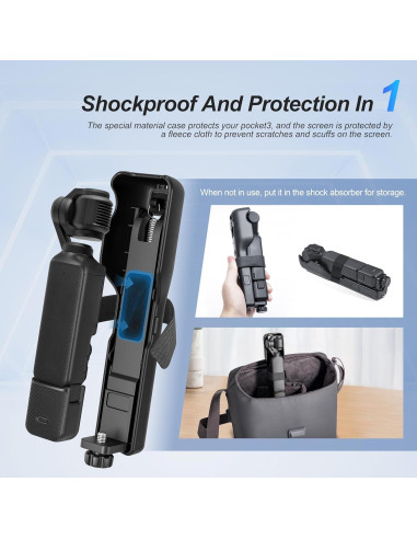 Estabilizador de Mano STARTRC para DJI Pocket 3 con Funda