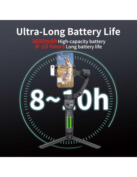 Estabilizador de Cardán URnicehome F11 3 Ejes para Smartphone