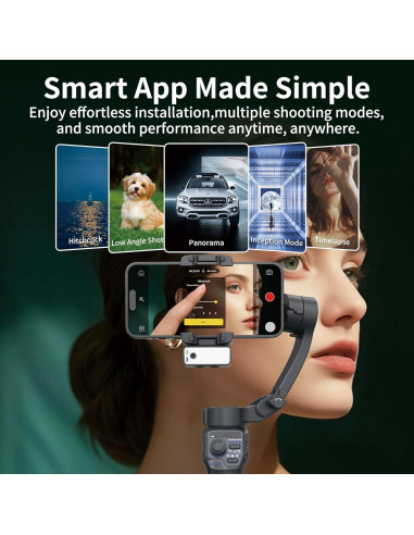 Estabilizador de Cardán URnicehome F11 3 Ejes para Smartphone