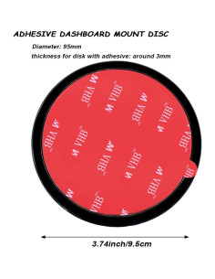 Paquete de 4 Discos Adhesivos para Tablero AYWFEY 95mm 2
