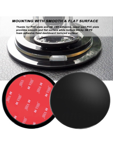 Paquete de 4 Discos Adhesivos para Tablero AYWFEY 95mm