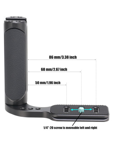 Agarre Lateral Universal Fotga con Placa Arca Swiss para Cámaras DSLR