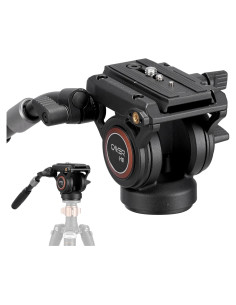 Cabezal de Fluido Cayer H8 con Trípode y Base Plana 60 mm