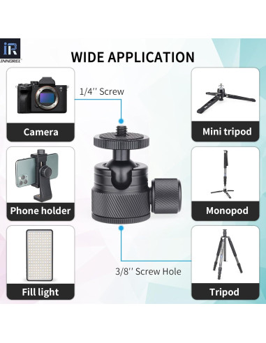 Cabezal de Bola INNOREL C19 para Trípode 360 Rotación 3kg