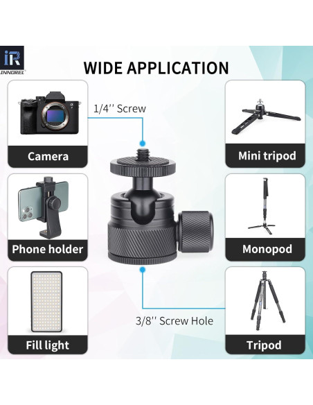 Cabezal de Bola INNOREL C19 para Trípode 360 Rotación 3kg