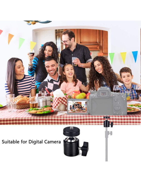 Cabezal de Bola Mini Giratorio 360 Aoqiyue para Trípode - Paquete de 2