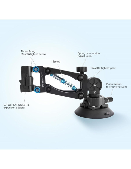 Soporte de Ventosa DFCINE SNIPER-POCKET para Cámaras