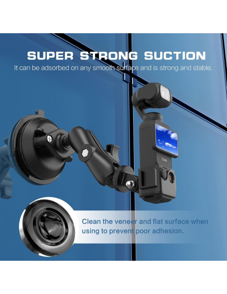 Soporte de Ventosa para Cámara RGBTEK DJI Osmo Pocket 3