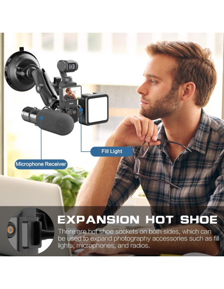 Soporte de Ventosa para Cámara RGBTEK DJI Osmo Pocket 3