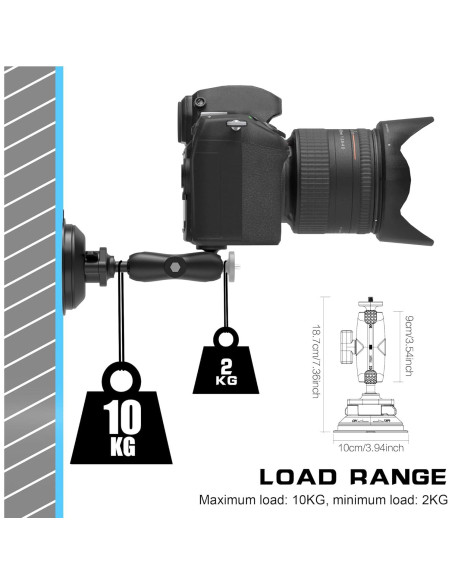 Soporte de Ventosa para Cámara RGBTEK DJI Osmo Pocket 3