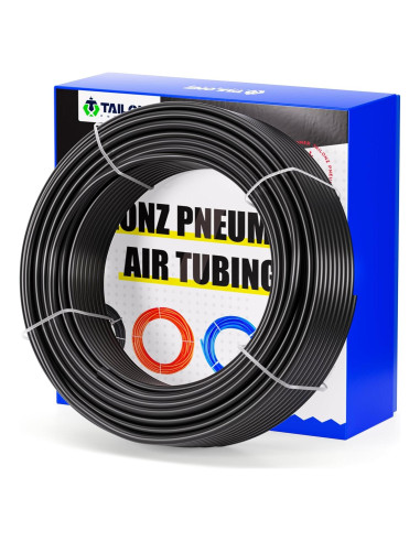 Tubo Neumático TAILONZ 1/4" OD Negro 60 metros