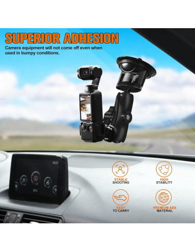 Soporte de Ventosa KOQEIEY para DJI Osmo Pocket 3 y GoPro