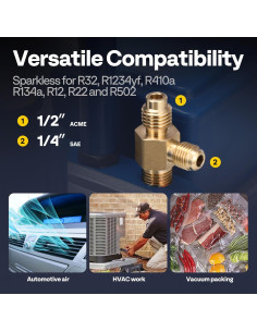 Bomba de Vacío VIVOHOME 3.5 CFM 110V para Aire Acondicionado 2