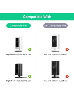 Soporte de Ventana MSAFF para Ring Indoor Cam - Blanco 2